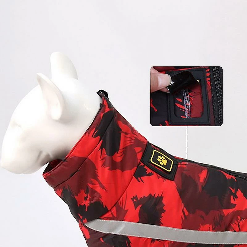 Mickcara Grote Hond Kleding Winter Warme Honden Kleding Voor Pet Waterdichte Hond Jas Reflecterende Gewatteerde Vest Voor Doberman Rottw â Image 4