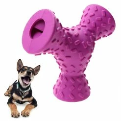 Sxbd Dog Treat Ball Toy, Interactif Dog Iq Puzzle Toy 3 Trous Distribution De Nourriture Pet