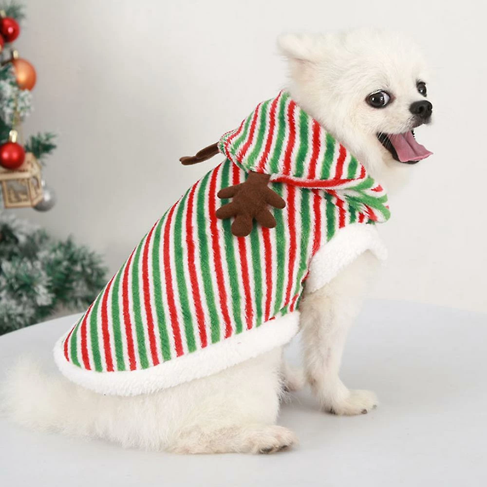 Sevenprin Pet Dog Cat Elk Costume Vêtements De Noël Hooded Jumper Vêtements De Noël – Image 3