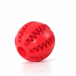 Unbranded 5cm Caoutchouc Naturel Pet Dog Toys Chien Jouets à Mâcher Dents Nettoyage Des Dents Treat Ball Extra-tough Interactive Elasticity Ball Pour Animaux De Compagnie Produits Pour Animaux De Compagnie