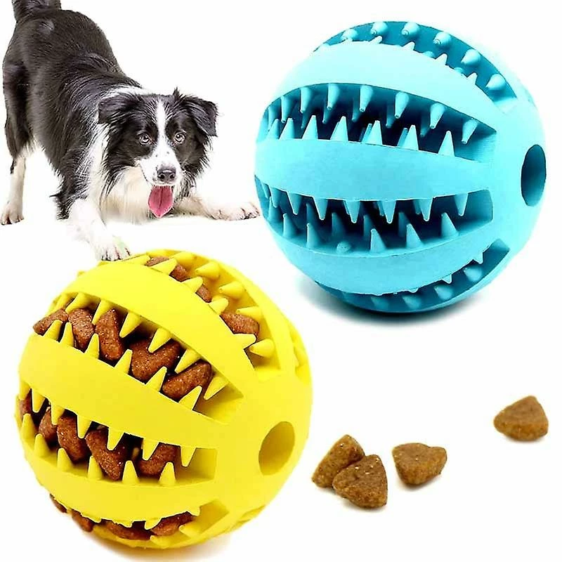 Unbranded 5cm Caoutchouc Naturel Pet Dog Toys Chien Jouets à Mâcher Dents Nettoyage Des Dents Treat Ball Extra-tough Interactive Elasticity Ball Pour Animaux De Compagnie Produits Pour Animaux De Compagnie – Image 2