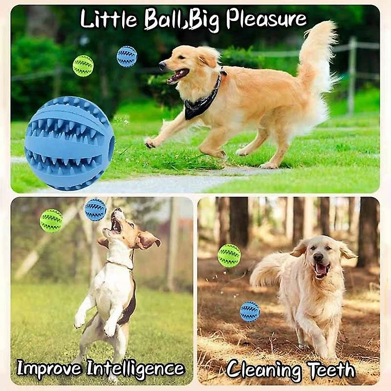 Unbranded 5cm Caoutchouc Naturel Pet Dog Toys Chien Jouets à Mâcher Dents Nettoyage Des Dents Treat Ball Extra-tough Interactive Elasticity Ball Pour Animaux De Compagnie Produits Pour Animaux De Compagnie – Image 3