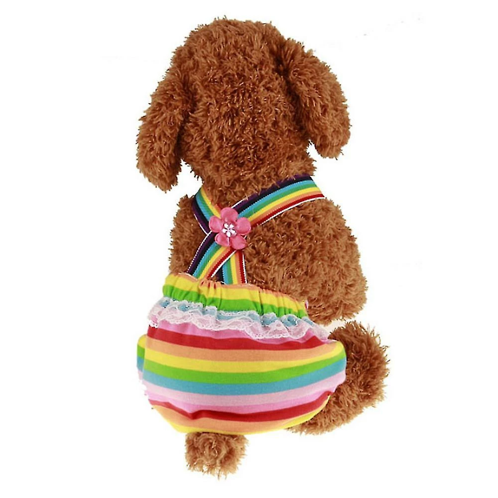 Unbranded 3 Pcs Pet Dog Cat Short Physiologique Doggy Kitten Sous-vĂȘtements Pantalons Couches Strip Design Resserrer La Sangle Slips Sanitaires â Image 4