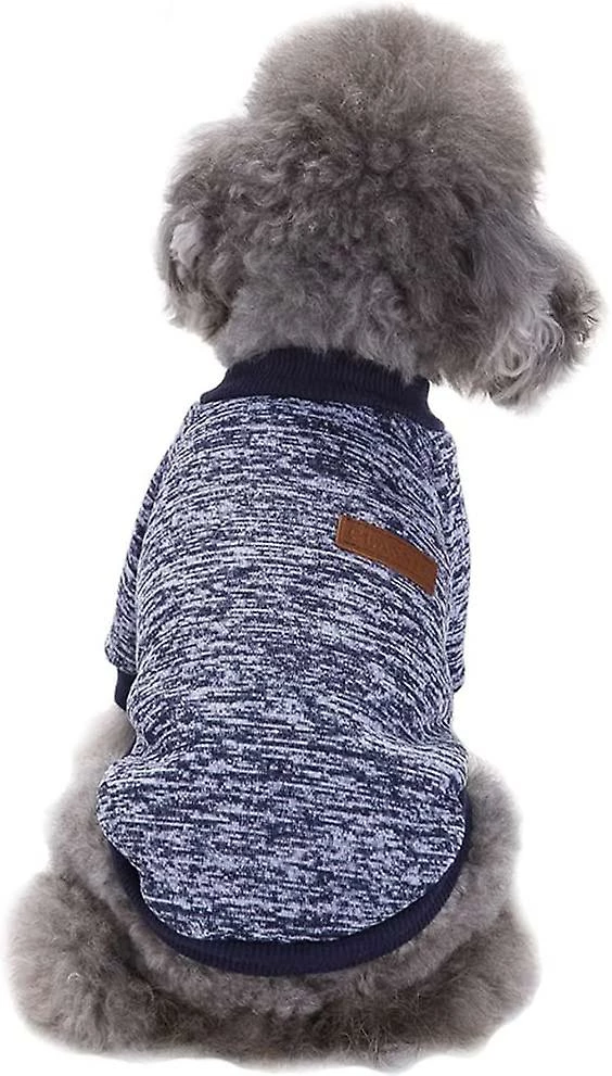Linkrunning Pet Dog Clothes Knitwear Dog Sweater (x-large, Bleu Marine) â Image 2
