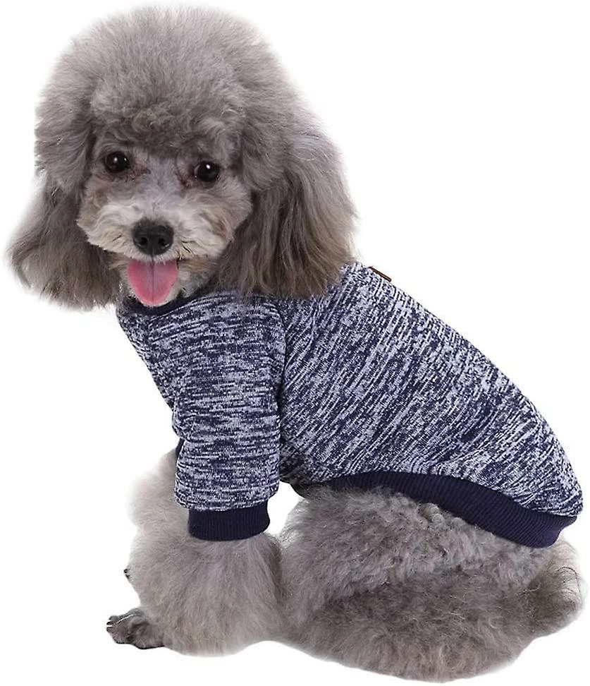 Linkrunning Pet Dog Clothes Knitwear Dog Sweater (x-large, Bleu Marine) â Image 3