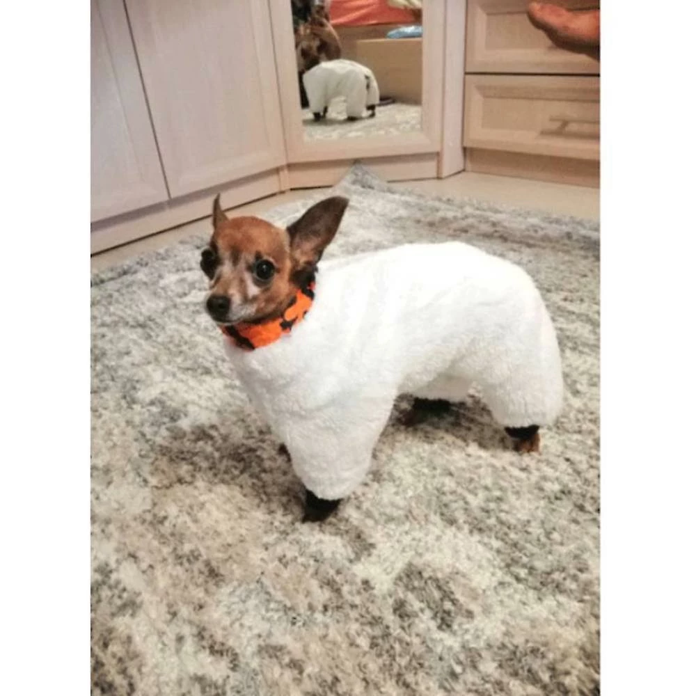 Unbranded Pet Inner Fleece Vêtements à Quatre Pattes, Manteau De Camouflage En Polaire Chaude épaisse D’hiver – Image 5