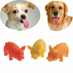 Unbranded 2016 Pet Puppy Supplies Chew Squeaker Caoutchouc Grinçant Pour Chien Jouets Jouer Sound Pig