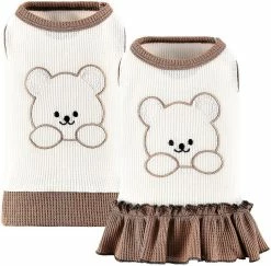 Ksalfye 2 Pack Dog T-shirts & Dress Cooling Waffle Puppy Kitten Sleeveless Vest Respirant Dog Cat Vest For Spring Summer Pet Tee Shirt Cute Dog Apparel