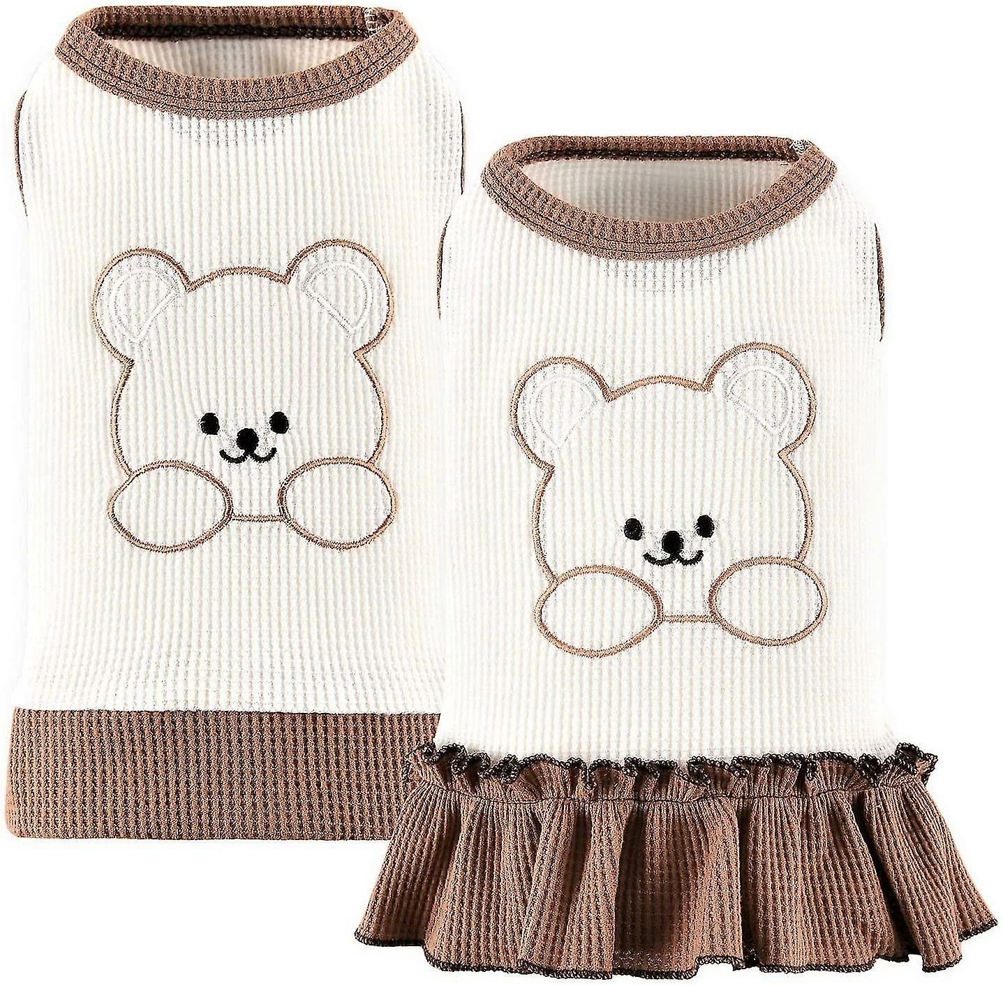 Ksalfye 2 Pack Dog T-shirts & Dress Cooling Waffle Puppy Kitten Sleeveless Vest Respirant Dog Cat Vest For Spring Summer Pet Tee Shirt Cute Dog Apparel