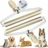 Unbranded 1pcs Portable Lint Remover, Nettoyeur De Racine Pro Pet Haircarpet Scraper Réutilisable Pet Hair Remover, Manuel Lint Fabric