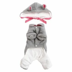 Toyvian 1 Set Lovely Pet Clothes Dog Warm Garment Dog Costume Pet Winter One-piece Clothing For Dog Puppy Pet Cat