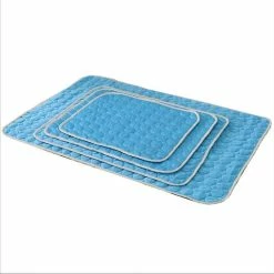 Unbranded 2pcs Blue Summer Cooling Mat Chiens Chats Ou Pet Ice Pad Mat Couverture (62 * 50cm)