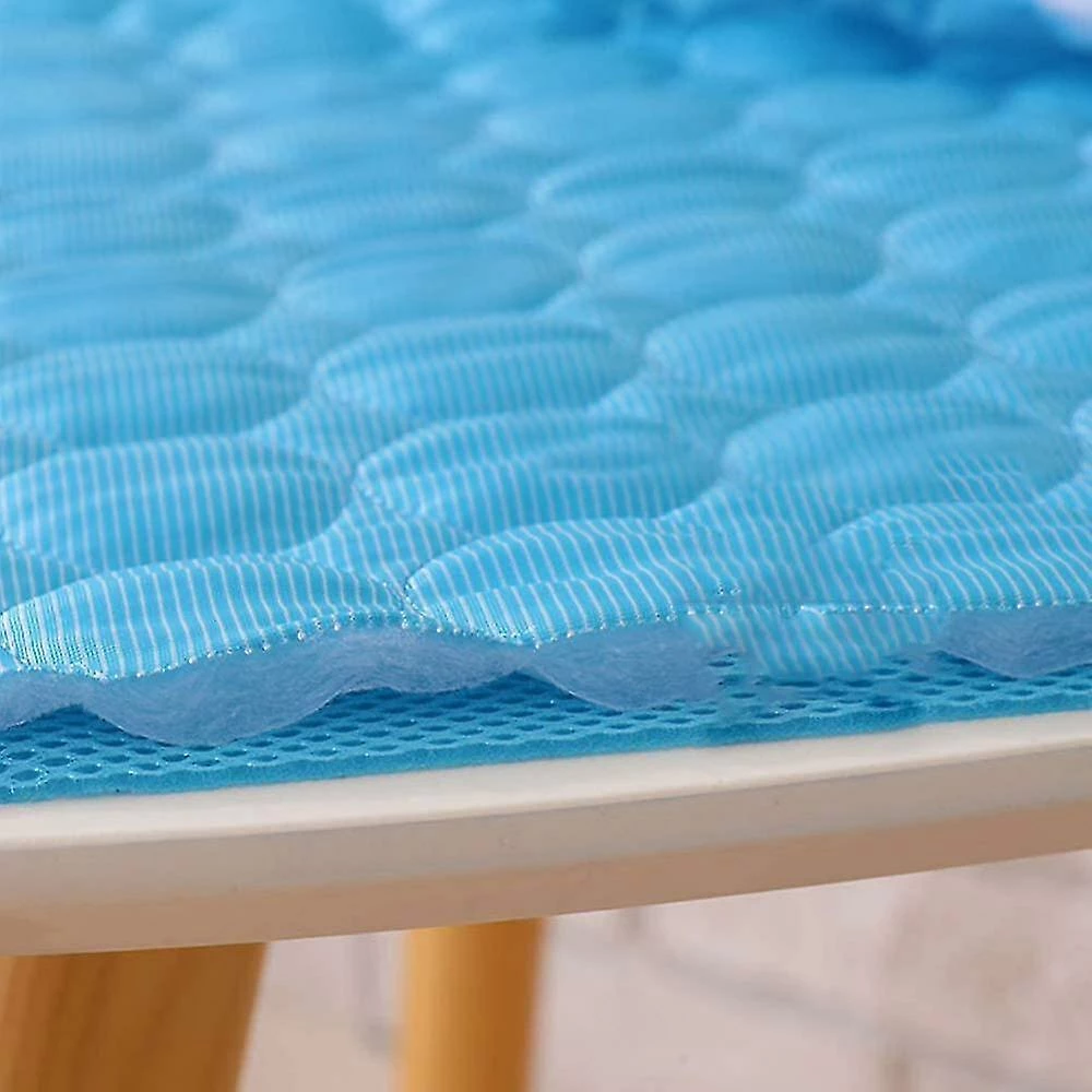 Unbranded 2pcs Blue Summer Cooling Mat Chiens Chats Ou Pet Ice Pad Mat Couverture (62 * 50cm) â Image 4