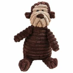 Unbranded Bear Pet Squeaky Durable Peluche Chien Jouets à Mâcher, Diverses Formes D’animaux (Singe)