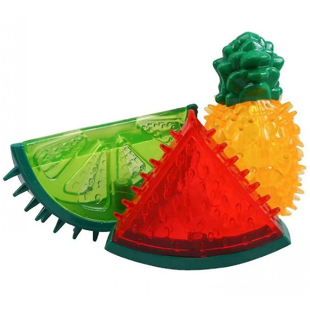 Unbranded Pet Toys Molaire Dents Refroidissement Mâche Sondage Fruits Congelés Jouets De Loisirs (vert) – Image 3