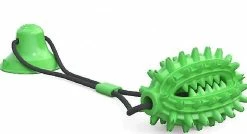 Unbranded Pet Dog Puppy Molar Toy Teether Exercice Ventouse La Balle De Nourriture Qui Fuit (vert)