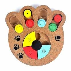 Unbranded Nourriture Naturelle Traitée En Bois Forme De Patte Pet Dog Cat Iq Jouets D’entraînement Alimentation éducative | Jouets Pour Chiens