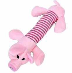 Unbranded Squeak Chew Dog Sound Dolls Chien Chat Polaire Pet Peluche, Éléphant & Canard & Cochon