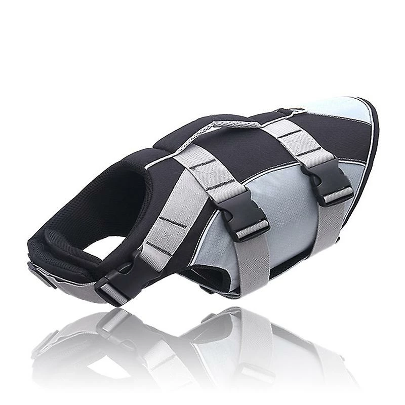 Unbranded Pet Dog Life Jacket Safety Vest Dog Clothes Dog Swimsuit Pet Swimsuit Vacances D’été Oxford Reflective Breathable Bulldog