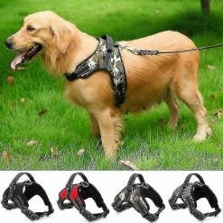 Aowear Pet Dog Leash Traction Harnais De Poitrine Drag Antidéflagrant Black-s Aespa