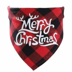 Rtopr Pet Saliva Towel Dog Triangle Serviette Cadeau De Noël Pour Animaux De Compagnie