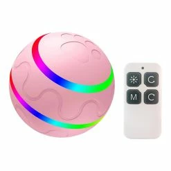 Favrison Pet Smart Jumping Ball Jouet Rotatif Automatique Pour Chats Chiens Enfants Boule Rotative Magique Avec Lumière LED