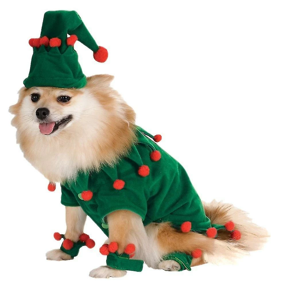 Unbranded Chat Noël Chat Chien Costumes Set Pet Cape Avec Étoile Et Pompes Noël Noël Chat Chapeau Pet Santa Manteau Costume – Image 4