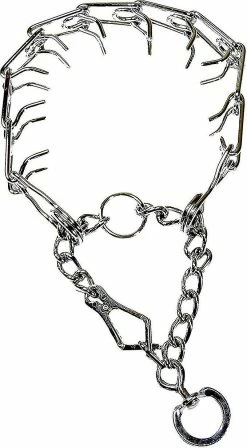 Unbranded Métal Fer Chien Collier Amovible Stimulant Chien Dressage Chaîne Collier Collier Pet Supplies Collier 1pcs Argent