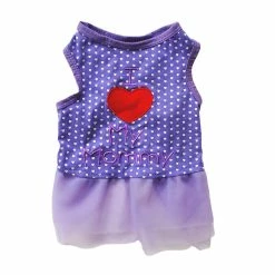 Giveuphesit Chien Chemise Fille Chiot Vêtement Funky Costume Mignon Tutu Sans Manches Col Rond Pet Robe Adorable Été