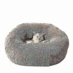 Unbranded Pet Rond Peluche Lit Chaud Pour Animaux
