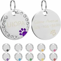 Dog Toys 2 Pièces Heilwiy De Plaques D’identité Avec Gravure. Adresse Tag Dog Dog Tag Cadeau Personnalisé Pet Id
