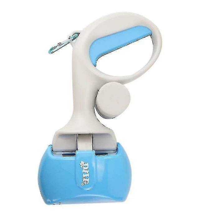 Unbranded Pet Pooper Picker Chien Caca Scooper Mâchoire Caca Scoop Pelle Déchets Animaux Bleu- Aespa