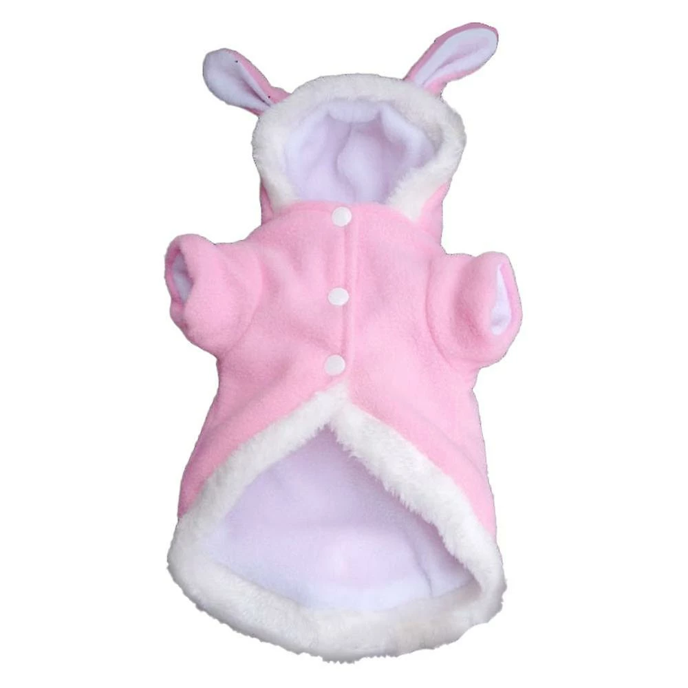 Giveuphesit Pet Hoodie Cat Rabbit Outfit With Bunny Ears Mignon Sweatshirt Printemps Et Automne Puppy Pull Tricoté