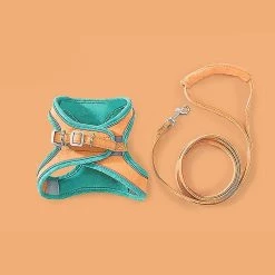 Born Pretty Pet Harness + Leash Set Training Walking Leads For Small Cats Dogs Floral Print Harness Collar Adjust Leashes Set