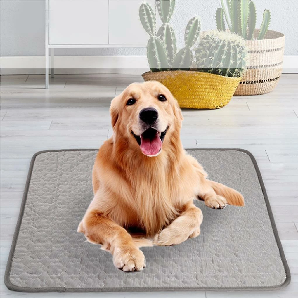 Unbranded Dog Cooling Mat Breathable Ice Silk Pet Mat Sleeping Cushion For Dogs – Image 2