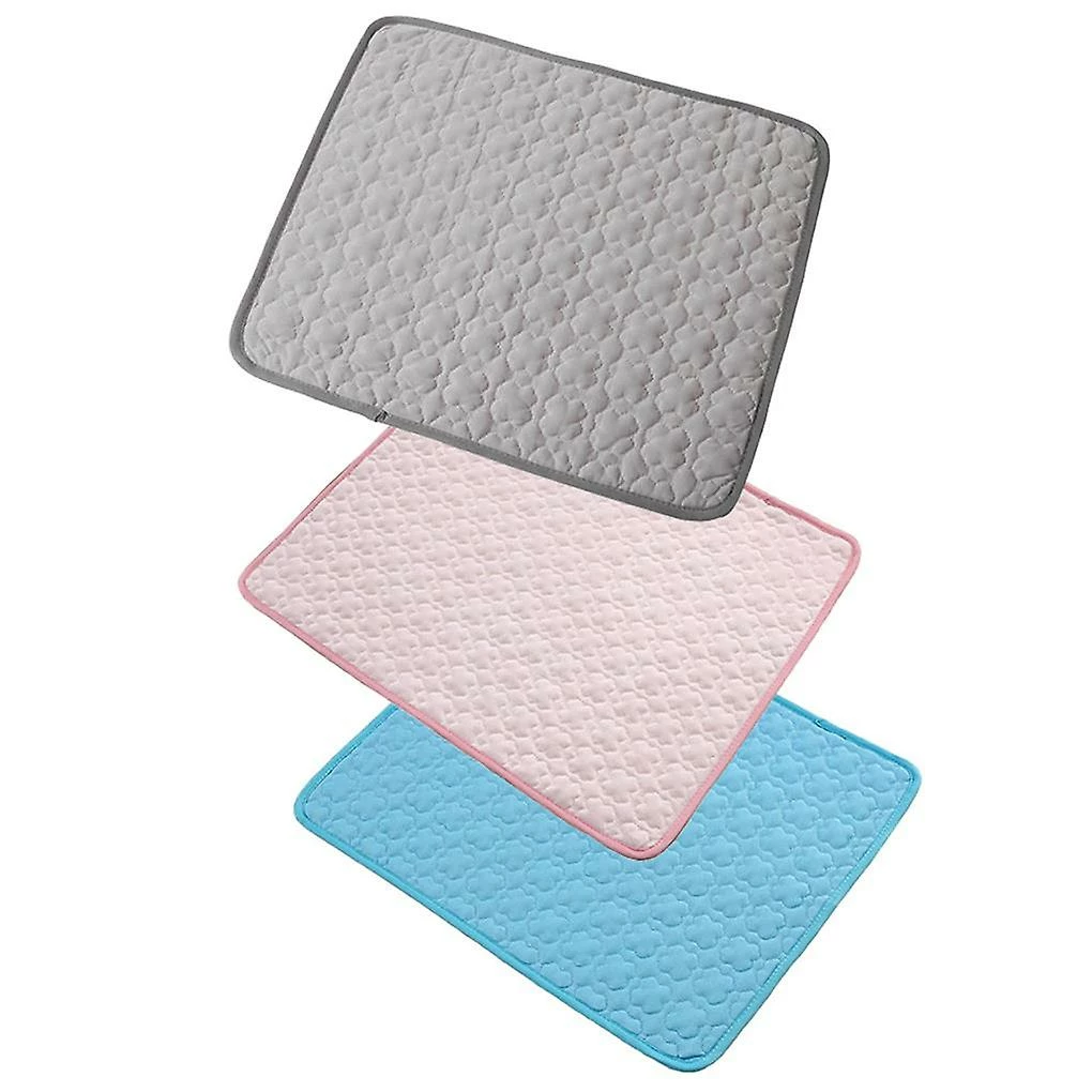 Unbranded Dog Cooling Mat Breathable Ice Silk Pet Mat Sleeping Cushion For Dogs – Image 4