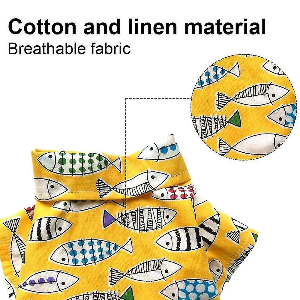 Aowear Chien Hawaiian Shirt Cloth, Pet Dog Summer Polo T-shirt Puppy Cat Outfits Costume Pour Beach Seaside Apparel VĂȘtements â Image 5