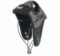 Unbranded Warm Dog Pilot Hat Cuir Pet Dog Cap Pour Grands Chiots Chiens Chapeaux Couleur Noir