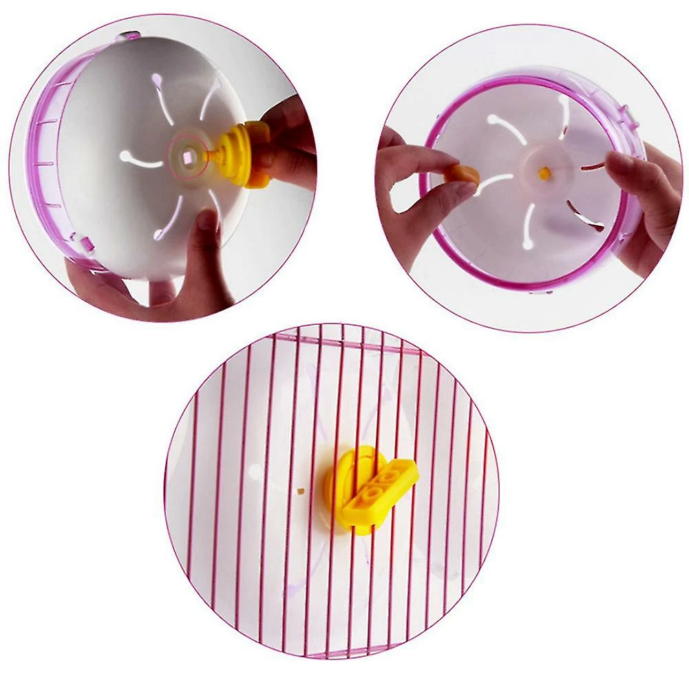 Unbranded Hamster Running Disc Toy Silent Rotatory Jogging Wheel Pet Sports Wheel Toys â Image 2