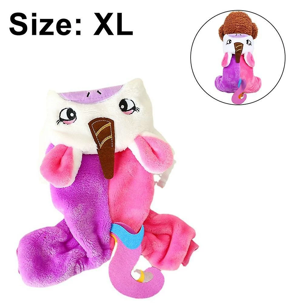 Fupo Licorne Soft Fleece Pet Hoodie Costume Robe Chaud Pet Pyjama Vêtements Combinaison à Quatre Jambes Tenue De Cosplay – Image 3