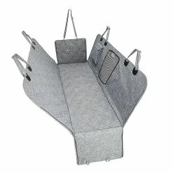 Hua Hui Ldlc Czd-b4 Dog Carrier Car Seat Cover Imperméable à L’eau Voiture Arrière Siège Arrière Tapis Pet Hamac Coussin Protecteur - Gris