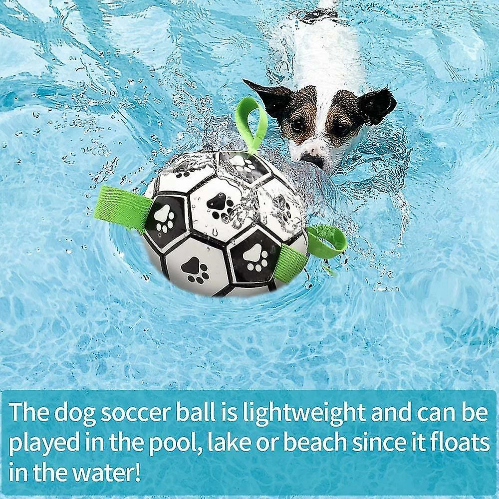 Unbranded Dog Soccer Toys,dog Football With Grab, Pet Football Toy For Dogs And Cats â Image 2