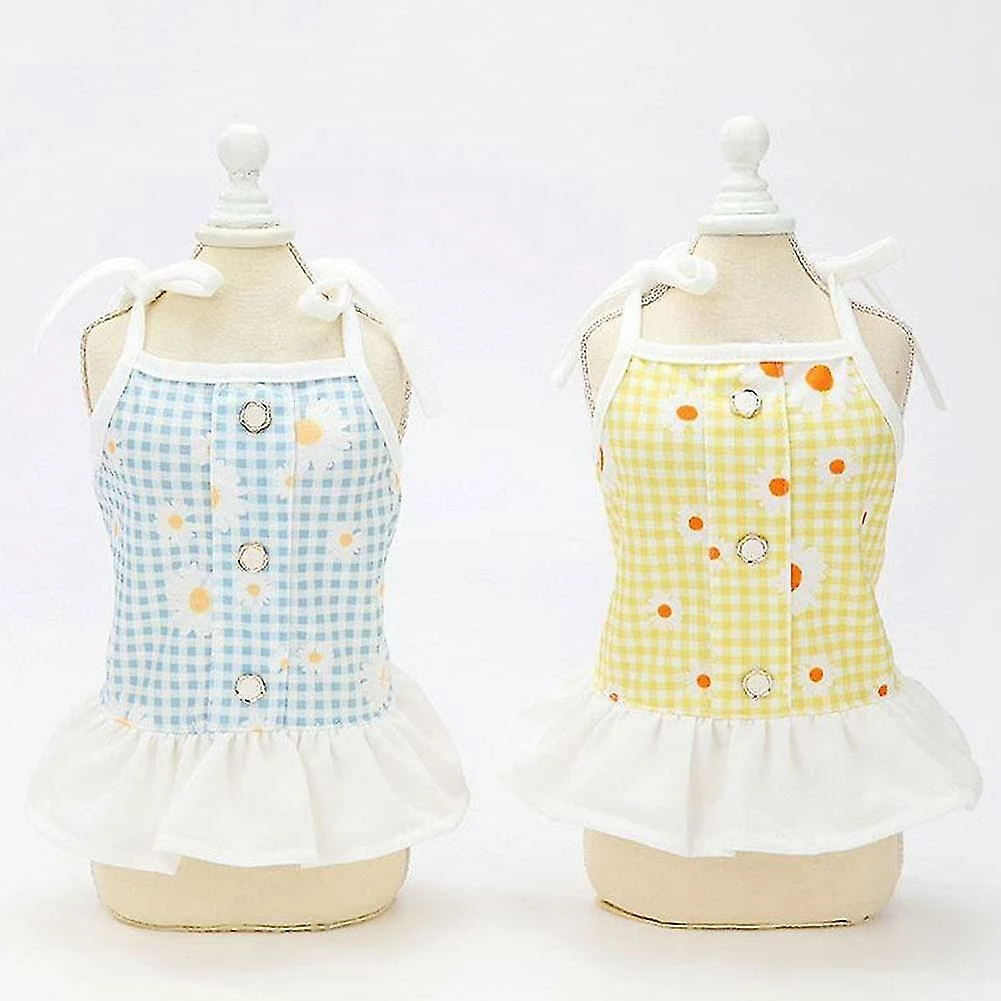 Unbranded Chemise De Chien Sans Manches Puppy Jupe Princesse Tutu Pet Mignon Été Vêtements De Mariage Pour Petit Ou Moyen Chat Vêtements Bleu L – Image 2