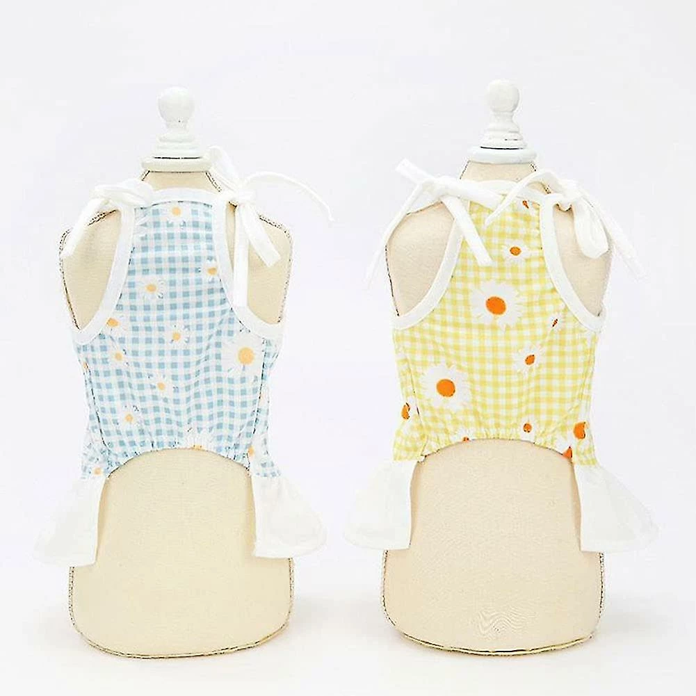 Unbranded Chemise De Chien Sans Manches Puppy Jupe Princesse Tutu Pet Mignon Été Vêtements De Mariage Pour Petit Ou Moyen Chat Vêtements Bleu L – Image 4