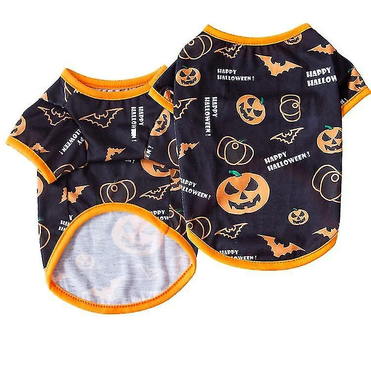 Unbranded 2pcs Halloween Series New Dog Clothes Autumn Pet Decoration Clothes L Size (chapeau Magique De Chauve-souris Noir) â Image 4