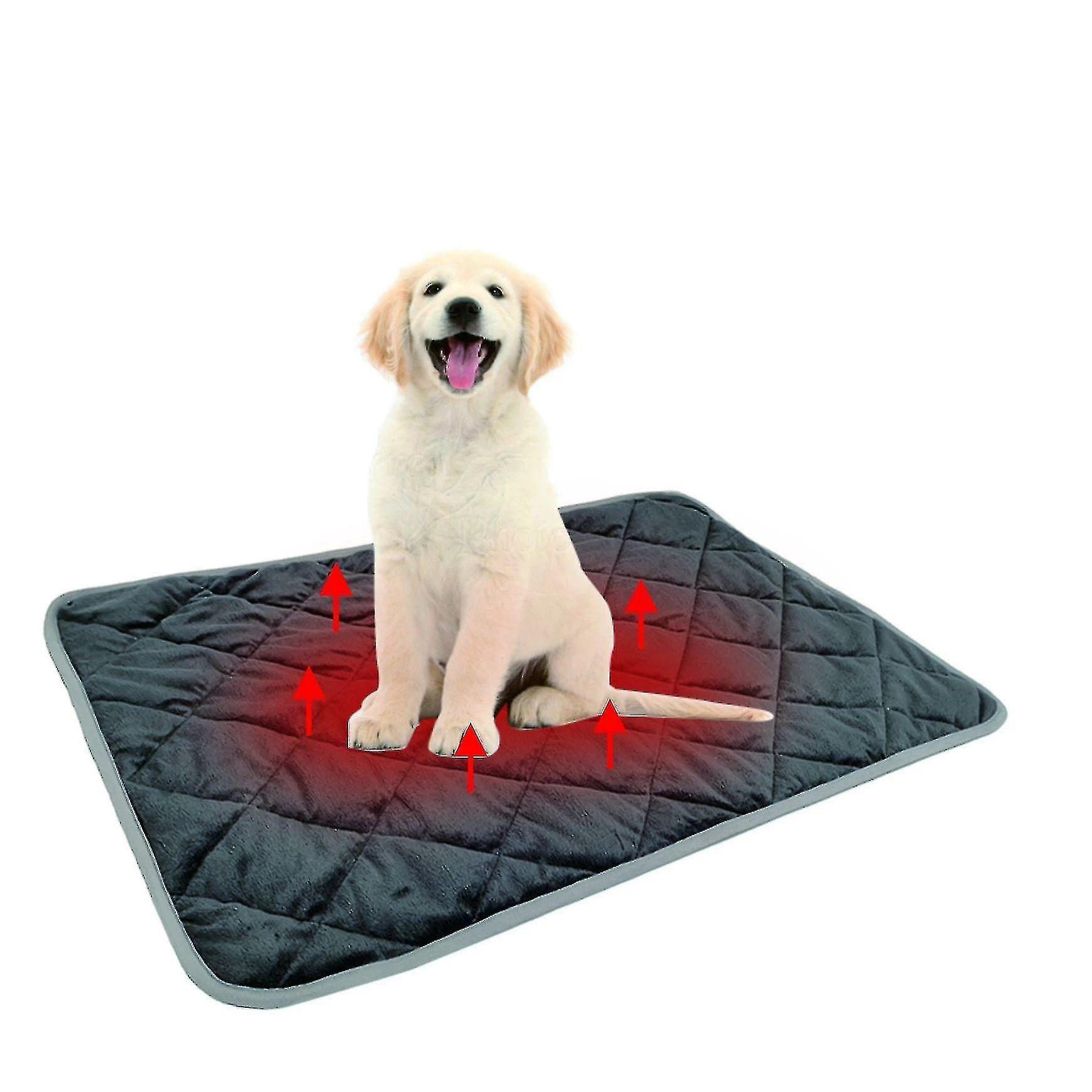 Mryenc Pet Self Heating Pad Chien Réchauffement Lit Chat Couverture Réchauffement Canapé Sol Lit