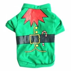 Unbranded Christmas Dog Clothes For Small Dog Winter Pet Dog Coat Print Clothes Puppy