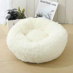 Unbranded Doux Rond Fluffy Pet Sleeping Bed Cat Dog Beds Mimenor