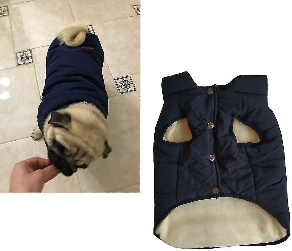Unbranded Hooded Pet Clothes Cute Pet Clothes, Warm Hooded Warm Vest Suit Size S