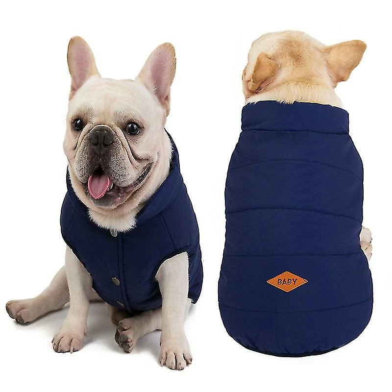 Unbranded Hooded Pet Clothes Cute Pet Clothes, Warm Hooded Warm Vest Suit Size S â Image 3